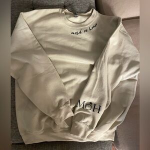 Maid of honor vinyl printed crewneck